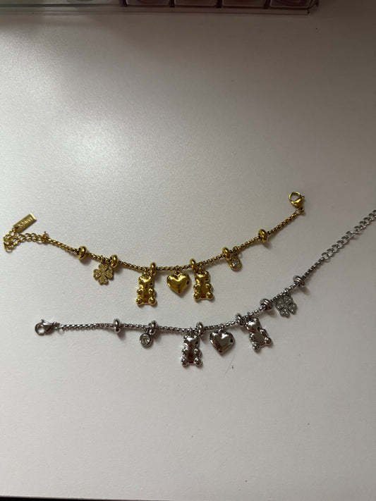 Bracciale teddy charms