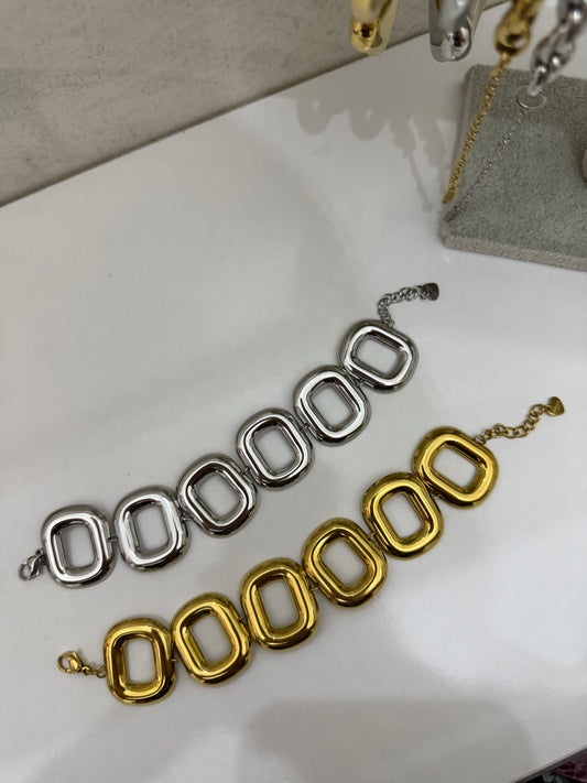 Bracciale quadrotti
